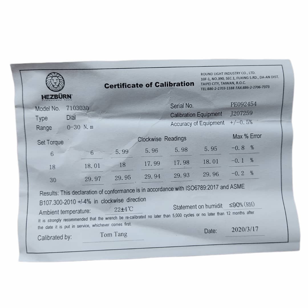 تصویر  آچار ترکمتر ساعتی هزبورن مدل 7103030 سایز 3.8 اینچ