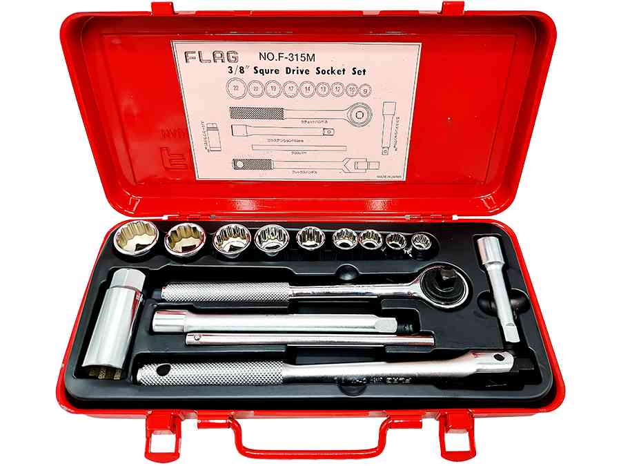جعبه بکس 15 عددی فلگ مدل F315-M سایز 3/8