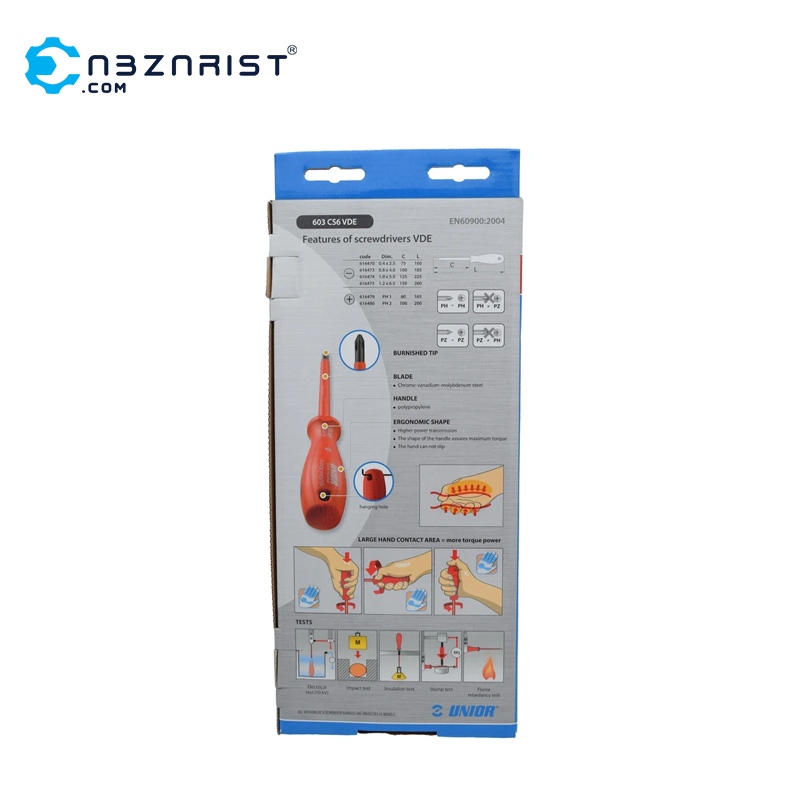  پیچ گوشتی یونیور مدل 603CS6VDE بسته 6 عددی