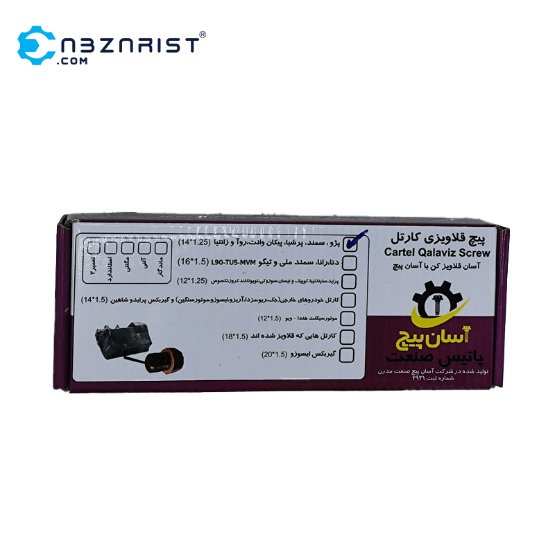 پیچ قلاویز کارتل آسان پیچ