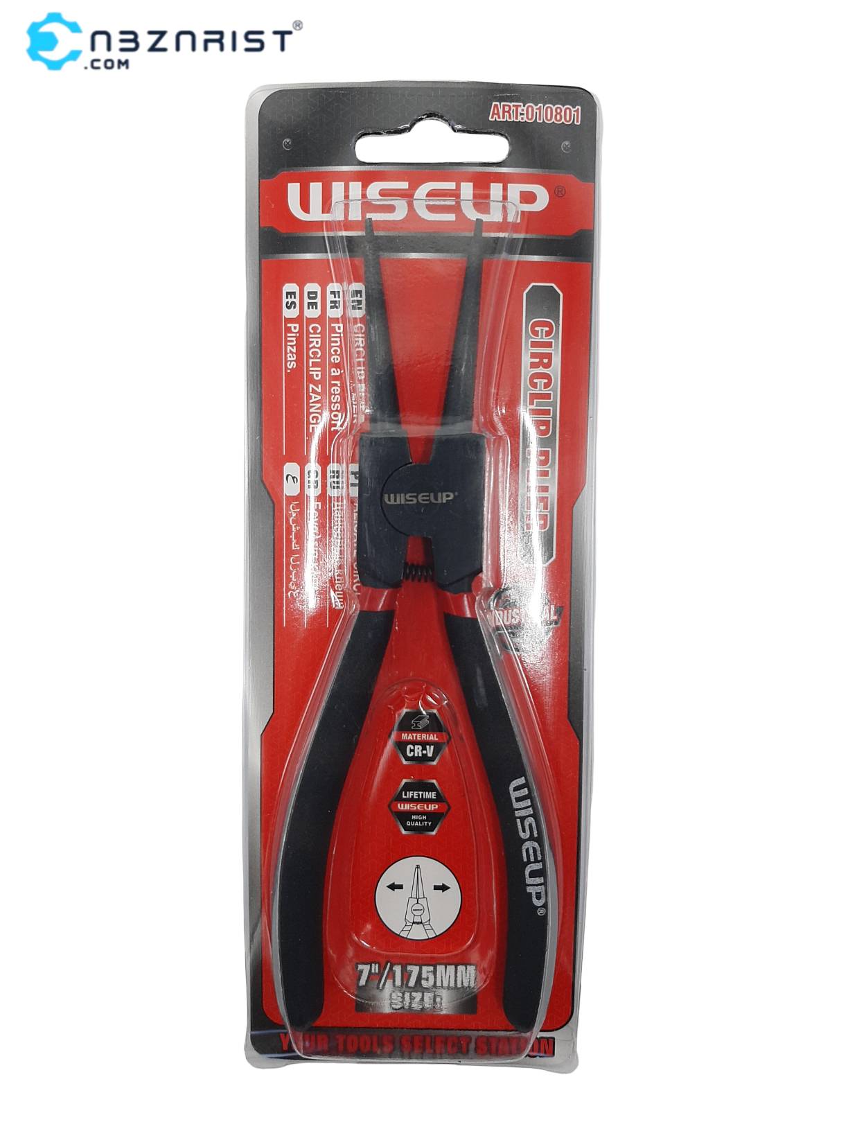 انبر خار بازکن 7 اینچ سر صاف ویزآپ-WISEUP