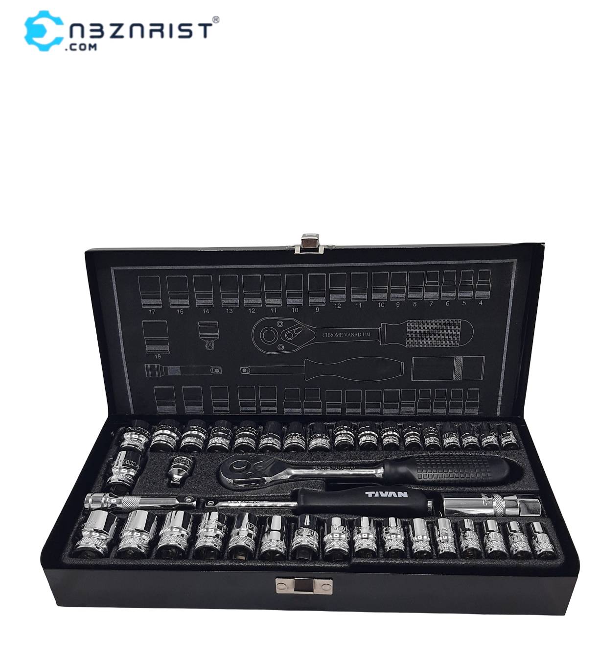 ست جعبه بکس 40 پارچه 3.8 تیوان-TIVAN