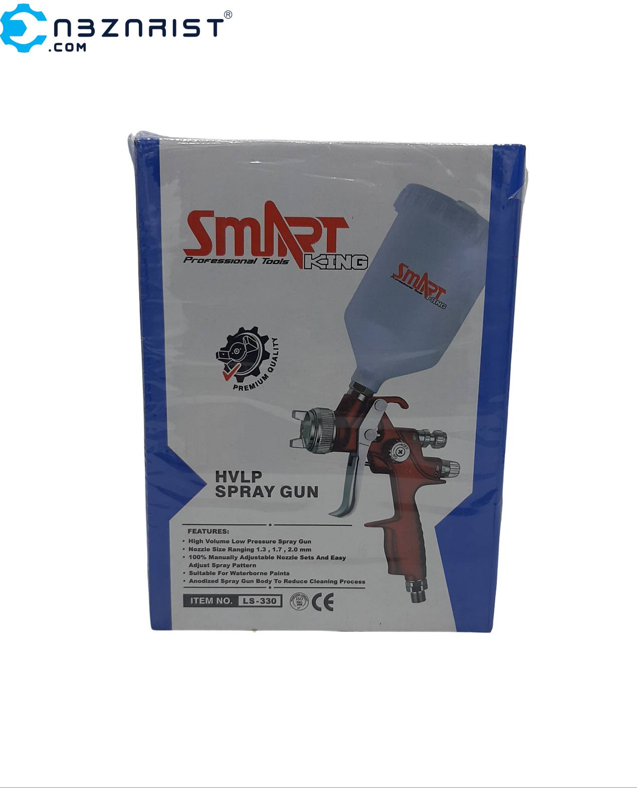 پیستوله رنگ بادی اسمارت کینگ کاسه رو با سوزن پاشش ۱.۳ مدل LS-330